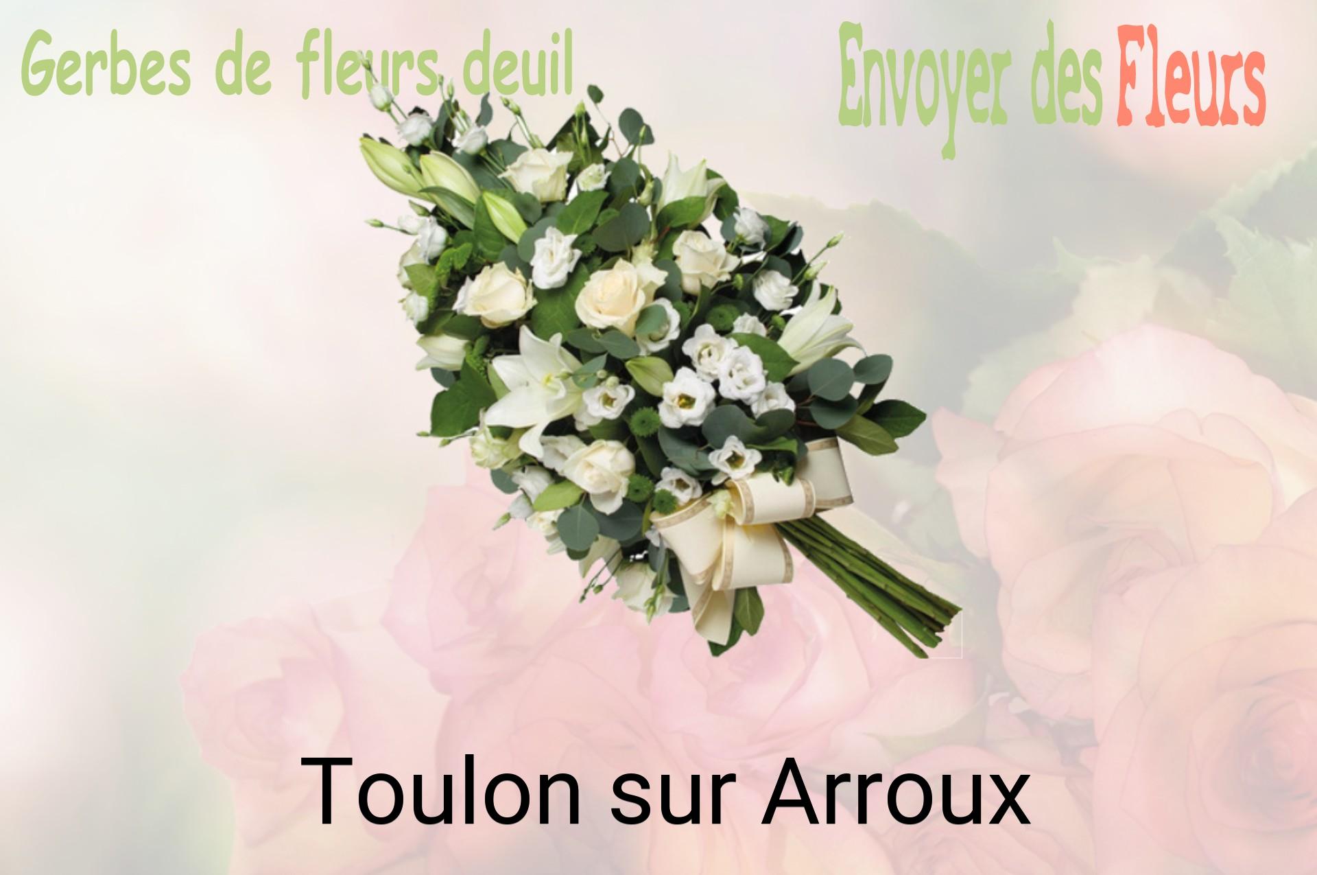 Gerbe de fleurs de deuil livrée à Toulon-sur-Arroux